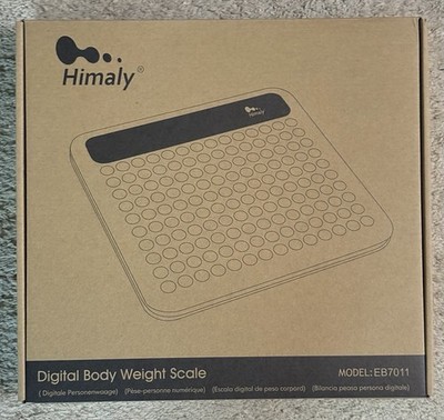 NEW Himaly Step-On Digital Bathroom Scale, 400lbs High Precision, LCD, Anti-Slip
