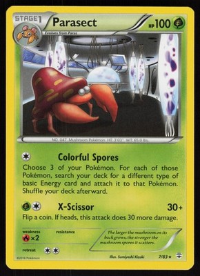 Parasect 7/83 Generations Pokemon TCG Card