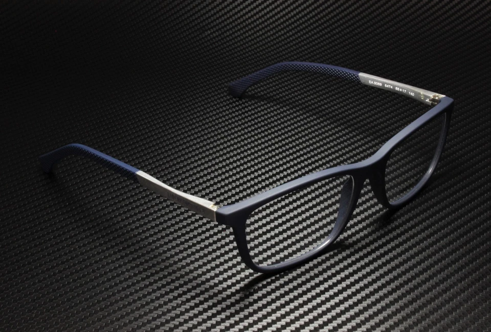 EMPORIO ARMANI EA3069 5474 синий резиновый демонстрационный объектив 55 мм мужские очки - Изображение 4 из 4