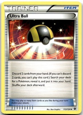 Pokemon Ultra Ball Fates Collide FCO #113/124 Uncommon LP BUY 2, 1 FREE!