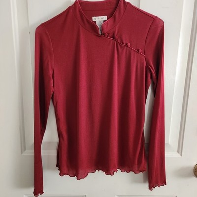 Apostrophe-Shirt-Top-Vintage-Y2K-Small-Side Button Closure-Unique-Valentine 