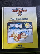 Vintage Teddy Ruxpin Lullabies Warm And Cuddly Hardcover Book WOW