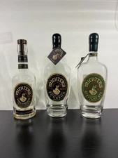 Michter’s Empty Bottles of Single Barrel Rye & Bourbon, Barrel Strength Lot of 3