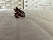 Garnet 925 Sterling Ring Size 6