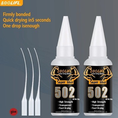 502 Super Glue 20g Quick Dry Strong Cyanoacrylate Adhesive Metal Wood Plastic