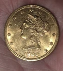 1900 $10 Dollar Liberty Head Gold Eagle Coin