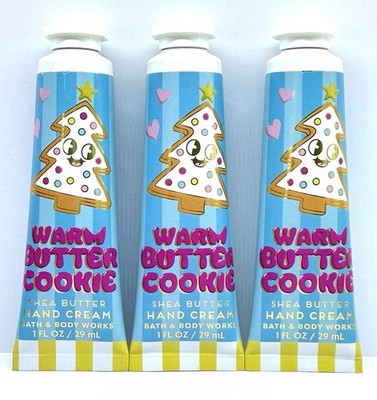 *NEW* WARM BUTTER COOKIE ~3PACK ~ TRAVEL HAND CREAM ~ Bath & Body Works