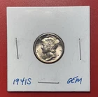 1941 S Mercury Silver Dime, Gem Uncirculated.