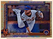 2025 Topps PAUL BLACKBURN Foilboard 24/417 NY Mets #329