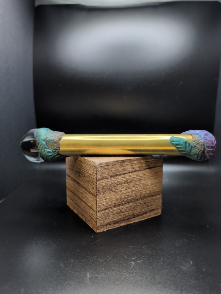 Handmade Brass & Glass Teleidoscope, Kaleidoscope 8 Inch 