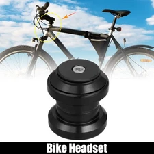 34mm 1-1/8" Threadless MTB Bike Bicycle Sealed External Bearing Headset Black