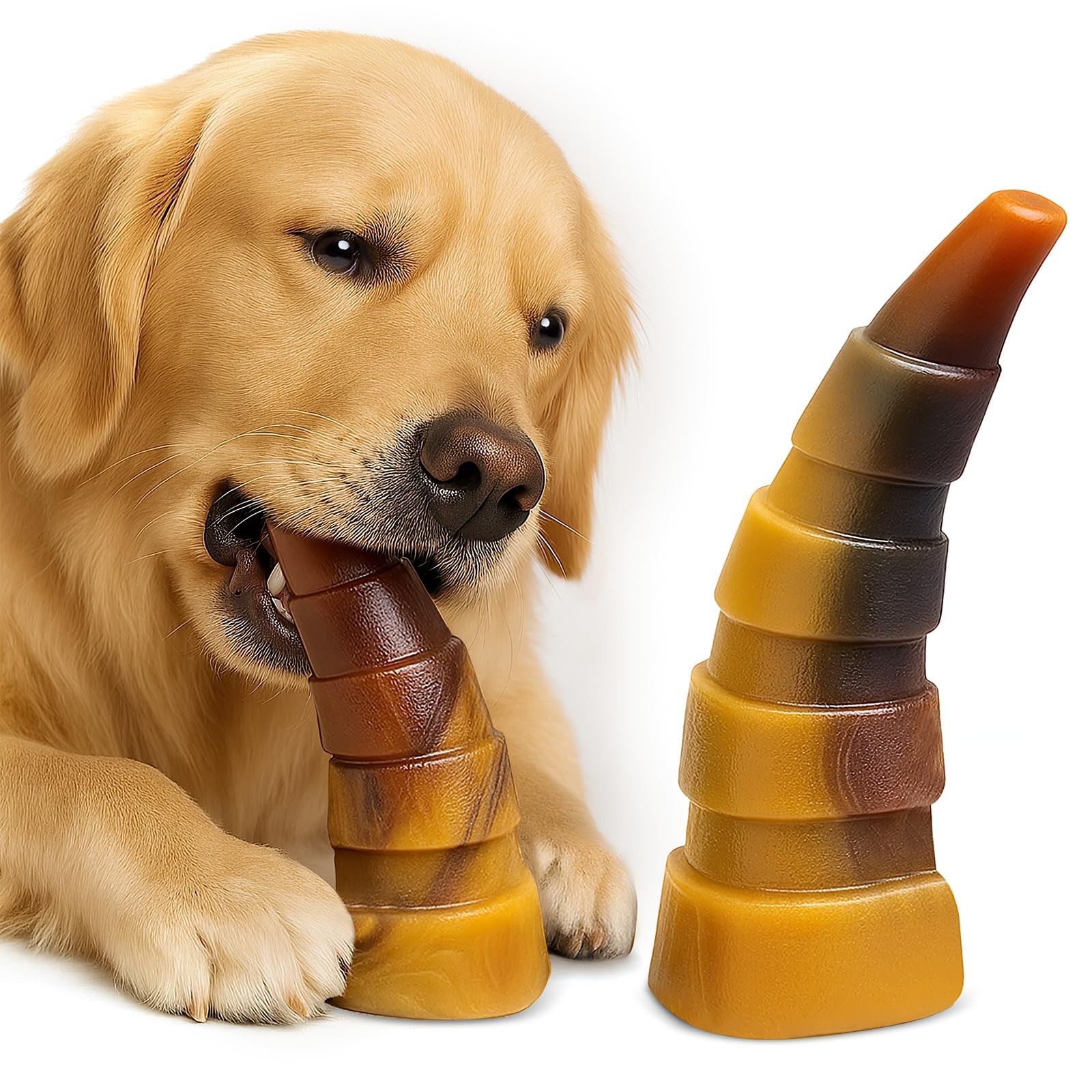 For Aggressive Chewers, 2 Pack Indestructible Toys For Large Dogs