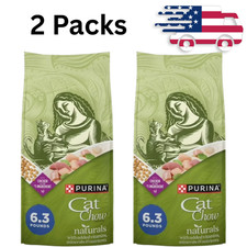 2 PK-Purina Cat Chow Naturals, Indoor Dry Cat Food, Chicken  Turkey, 6.3 lb Bag