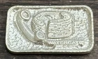 Rare 1 Oz Watergate 1973 Vintage Silver Art Bar Poured Old Ingot