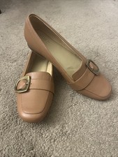 Naturalizer Women Brown Kayden Slip On Loafer Shoes With Buckle Size 8.5 NWOB