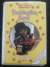 RARE Paddington Bear VHS Vol. 4 Walt Disney Home Beta, Betamax 