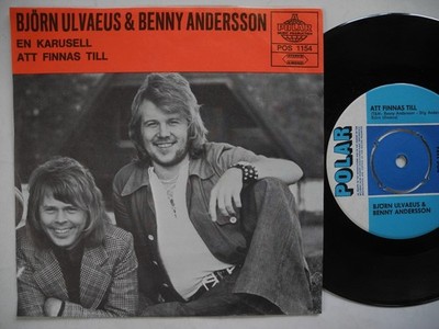 BENNY ANDERSSON & BJÖRN ULVAEUS En Karusell 45 7'' single 1972 Sweden EX- Rare!