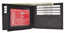 RFID Blocking Mens Bifold Wallet Keep Identity & Credit Cards Safe