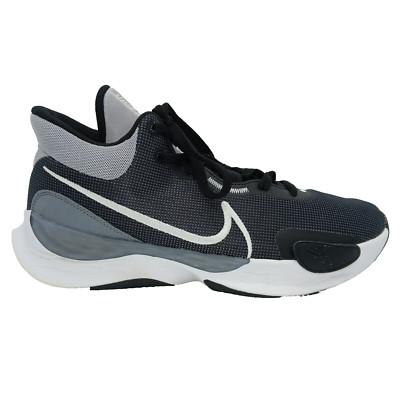 Nike DD9304-002 Men s Mesh HighTop Basketball Sneakers Black Gray Size US 9.5