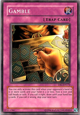 Gamble DB1-EN172 Yu-Gi-Oh! Card Light Play Unlimited 