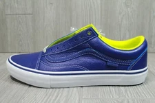 69 Vans Old Skool Quartersnacks Limited Mens Leather Sneakers Shoes Blue 10 11.5