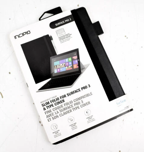 Lector de libros electrónicos y tablet negro Incipio Estuches, Fundas y teclado folios para Microsoft Surface Pro 3