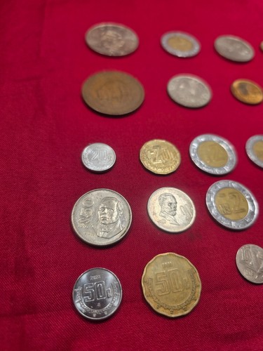 Vintage Mexican Coin Collection Lot - 21 - Unique Coins from Mexico Nice Set - Picture 8 of 19