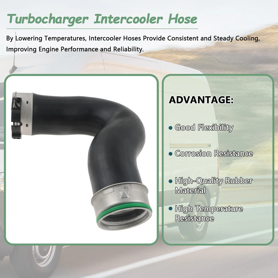 Nueva manguera turbo intercooler negra apta para Mercedes-Benz Sprinter 3500 2010-2018 Foto 4 de 4