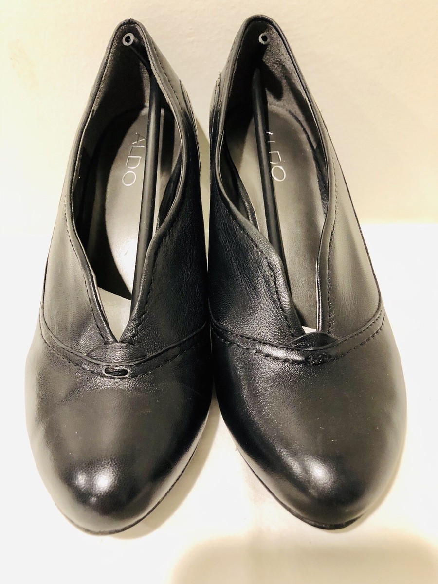 Aldo Shoes Sz EU 37/US Closed Toe Heels Flocoli Style Pumps