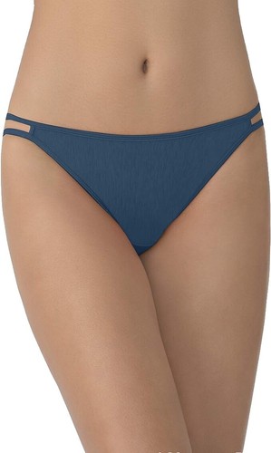 Vanity Fair Beyond Comfort 3 Mutandine Bikini Elasticizzate Setose – 18291, Colore Nero, Taglie 5-6-7-8