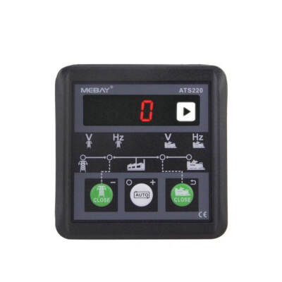 for Mebay ATS220 Genset ATS Switch Controller Auto Manual