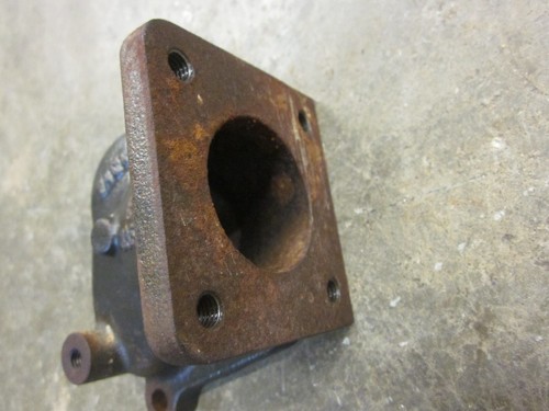 Shibaura N844 Perkins 404D Caterpillar 3024 Turbo Exhaust Elbow Flange Manifold - Picture 2 of 5