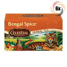 6x Boxes Celestial Seasonings Bengal Spice He...