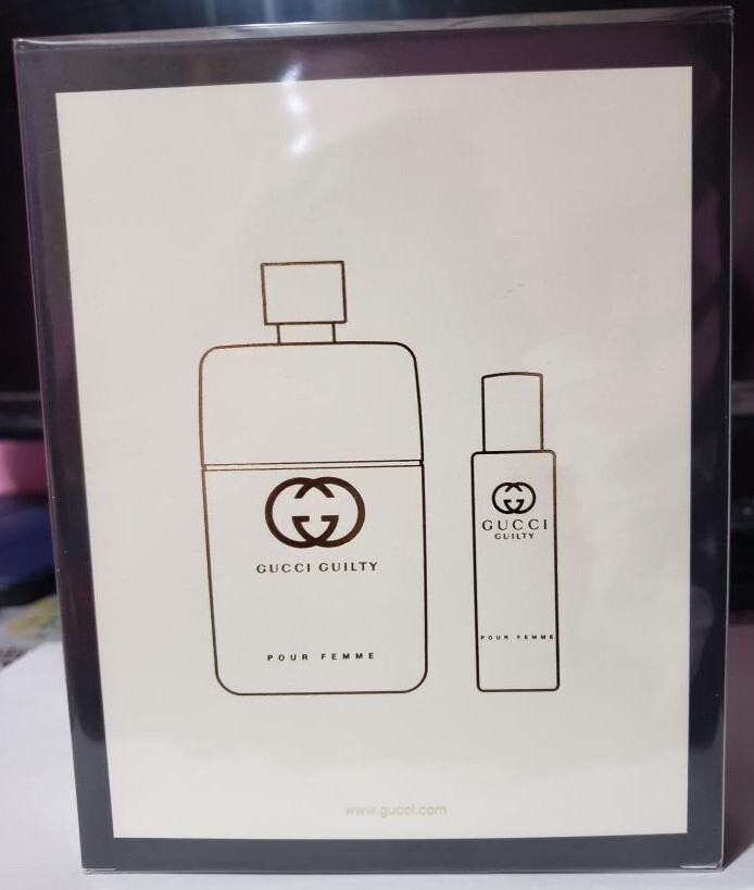 gucci guilty perfume gift set - 90 ml eau de parfum spray + 15ml