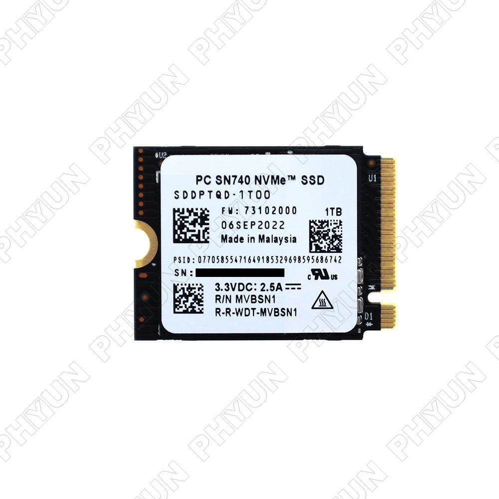 SN740 1TB 増設済 SteamDeck スチームデック 1TB 2230 WD SN740 1TB M.2 2230 SSD NVMe PCIe For Steam Deck ASUS ROG