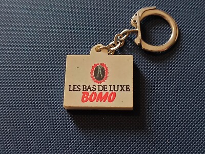 SCHLÜSSELANHÄNGER SCHLÜSSEL BOMO LES BAS DE LUXE WERBUNG PUB SELTEN VINTAGE ALTE SAMMLUNG