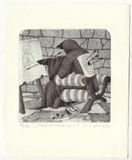 ANDRIJ KENS: Exlibris für Peijnenburg, "Sagitarius"