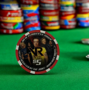 HARD ROCK HOTEL AND CASINO VELVET REVOLVER 2004 $5 CHIP