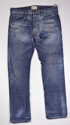 Current/Elliot THE STRAIGHT LEG Mens Miners Jean 34X34 Blue Denim NEW