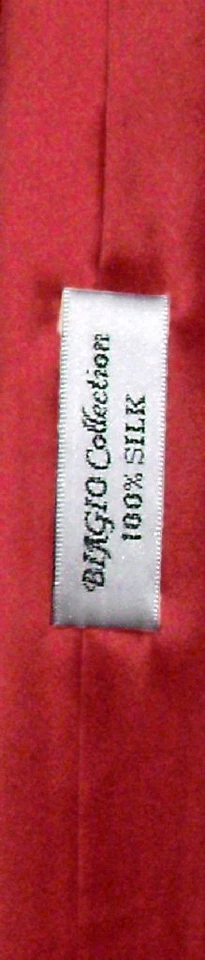 Corbata Biagio 100 % SEDA EXTRA delgada color liso para hombre 1,5" delgada Foto 2 de 2