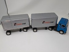 TC Transcon Semi Tractor Trailer Tin Truck Friction Japan With Box Top BUF