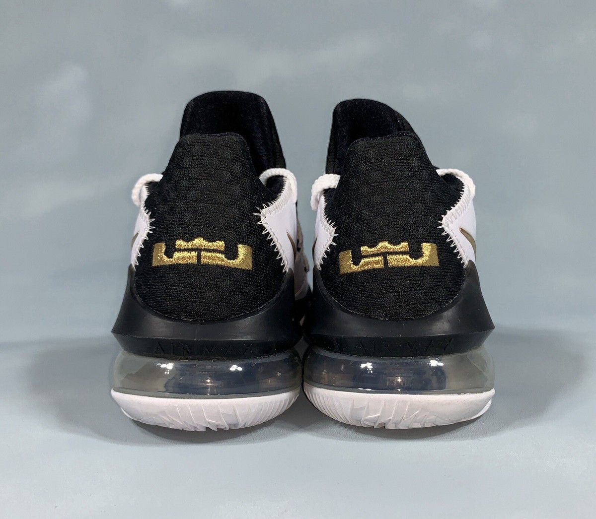 Nike LeBron 17 Low White Gold Black CD5007-101 Men Size 5