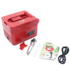 110V Automatic Electric Cold Hot Extractor Seed Soybeans Oil Press Machine Red