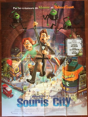 Plakat Maus City Flushed Away David Bowers Kinder Kinderzimmer 120x160cm