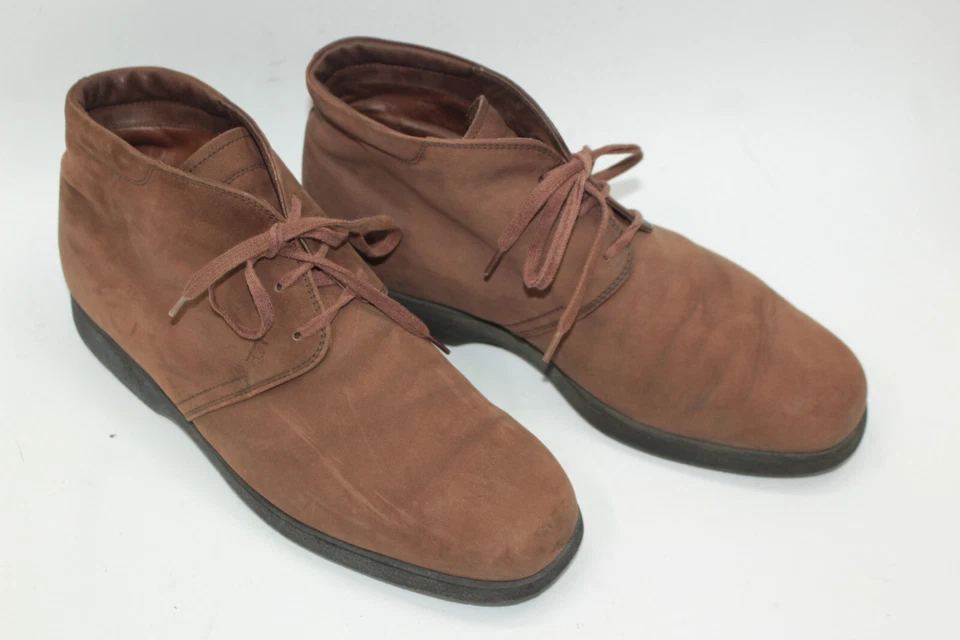 TOD'S Hombre Zapatos Talla 7 Europa 39 Piel ante Marrón S9264 - Imagen 1 de 4
