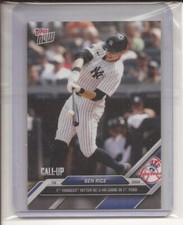 RARE BEN RICE 2024 Topps Now Call-Up Rookie Card #388 3-HR Game in 1st Year