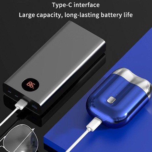 Electric Shaver, Mini Portable Rechargeable Shaver, Men's Double Headed Shaver-* - Photo 2/15