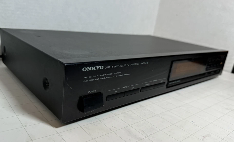 Sintonizador estéreo AM/FM sintetizado de cuarzo Onkyo T-4000 - sin control remoto - probado y funciona Foto 4 de 4