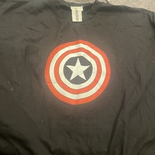 Rare Vintage Captain America Marvel Comics T Shirt 2000