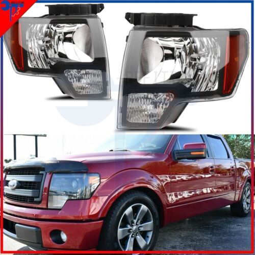 Pair LED Headlights Assembly For Ford F-150 2009-2014 Headlamp Assembly - Foto 3 di 10